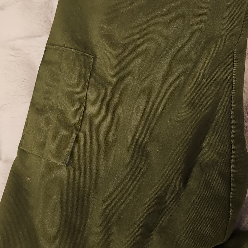 Vintage Unilog Olive Green Jumpsuit Coveralls Mens Large Regular Unisex Utility - Picture 10 of 16